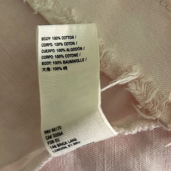 Free People Hannah Denim Mini Dress in Light Pink Tie Dye Sz S - Picture 13 of 13